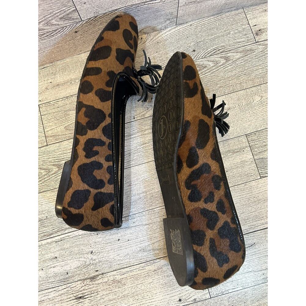 Jon Josef cheetah animal hair tassle ballet flats women's size 5.5 - Picture 5 of 8